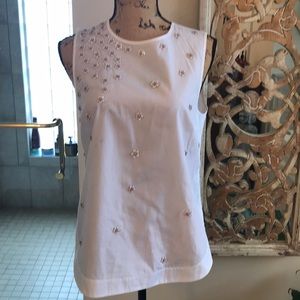 J Crew sleeveless blouse